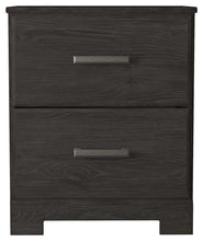 Belachime - Black - Two Drawer Night Stand