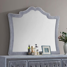 Antonella - Dresser Mirror With Nailhead Trim - Gray