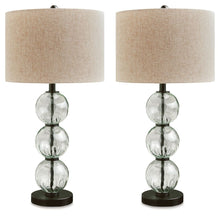 Airbal - Clear / Black - Glass Table Lamp (Set of 2)