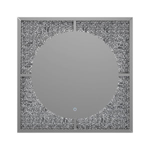Theresa - Led Wall Mirror - Silver And Black