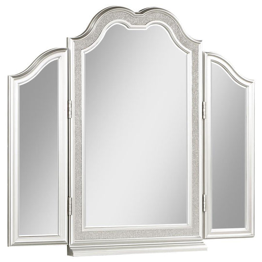 Evangeline - Tri-Fold Vanity Mirror - Silver Oak