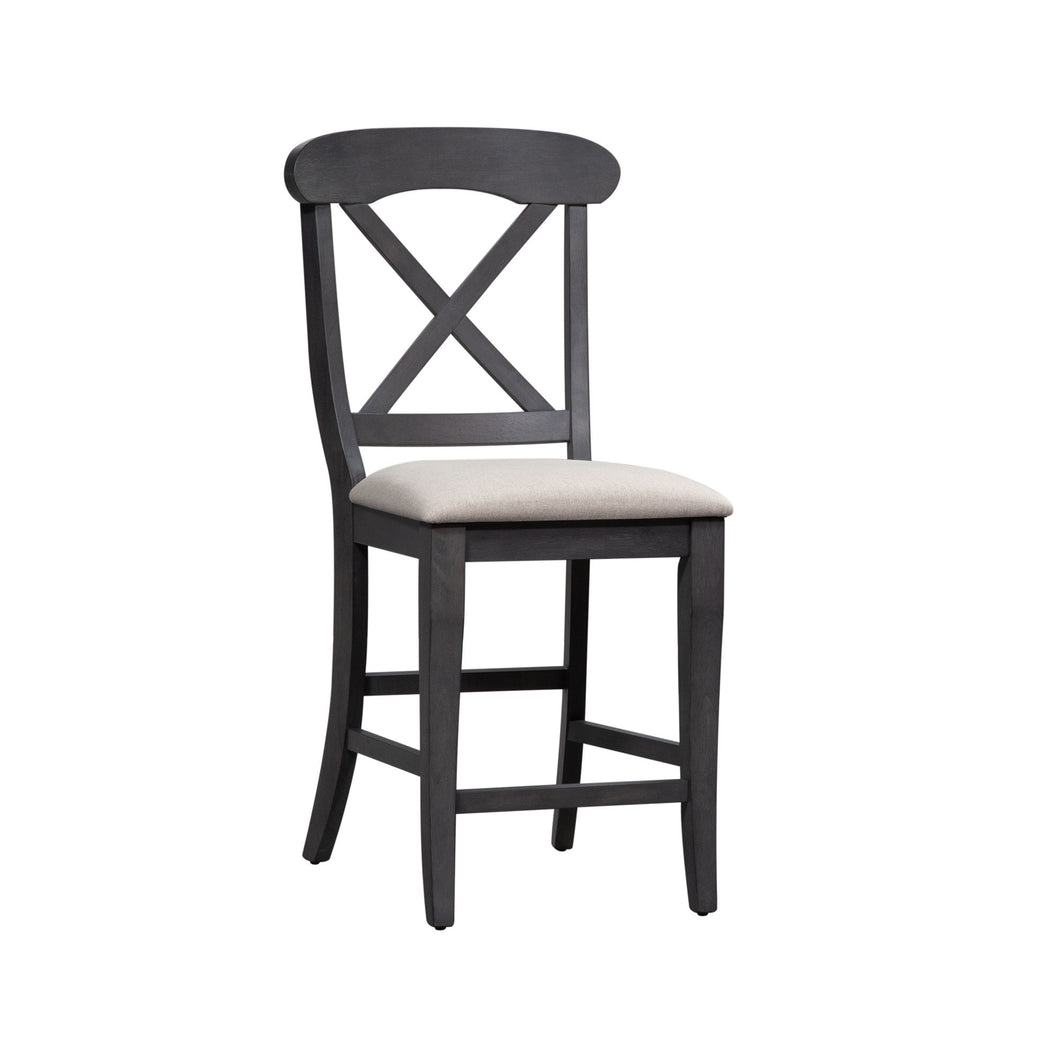 Ocean Isle - Upholstered X Back Counter Chair