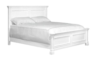 Stoney Creek - King Panel Bed - Weathered White