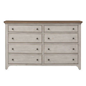 Farmhouse Reimagined - 8 Drawer Dresser - White