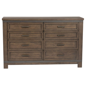 Thornwood Hills - 8 Drawer Dresser - Dark Gray