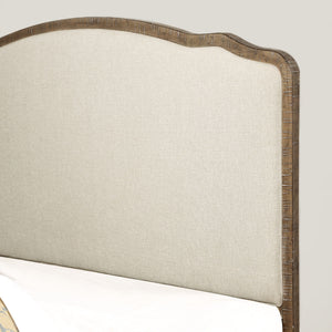 Interlude - King Upholstered Bed - Sandstone Buff