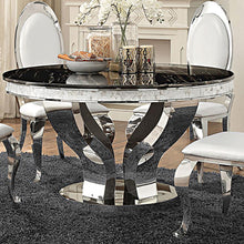 Anchorage - Round Dining Table - Chrome And Black
