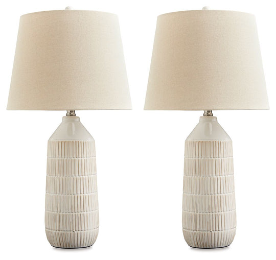 Willport - Ceramic Table Lamp (Set of 2) - Off White