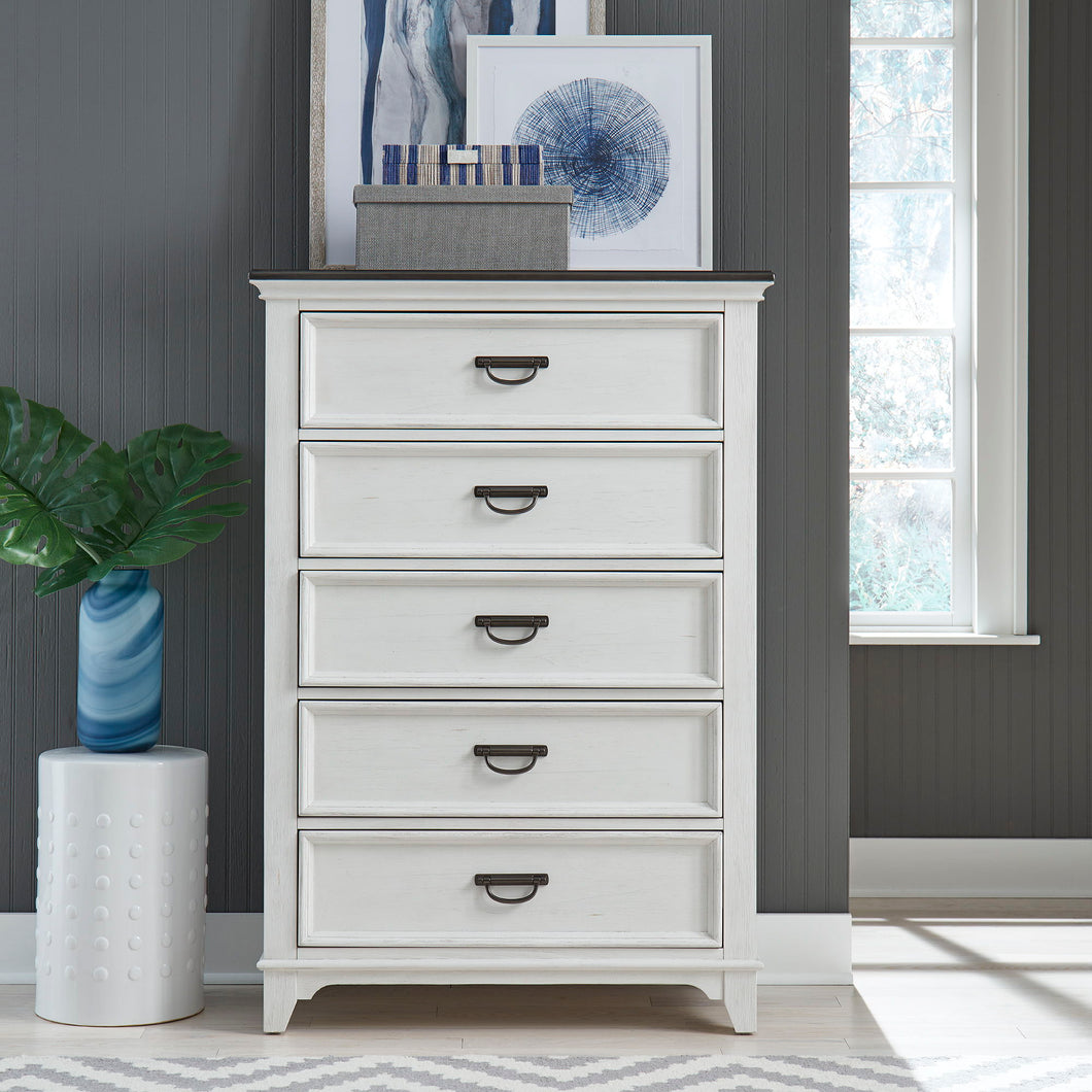 Allyson Park - 5 Drawer Chest - White